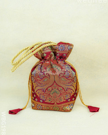 Banarasi Potli Bag - 10x9 Inch - WBG1983 - Potli Bags