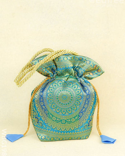 Banarasi Potli Bag - 10x9 Inch - WBG1983 - Potli Bags