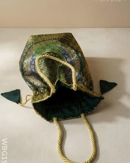 Banarasi Potli Bag - 10x9 Inch - WBG1983 - Potli Bags