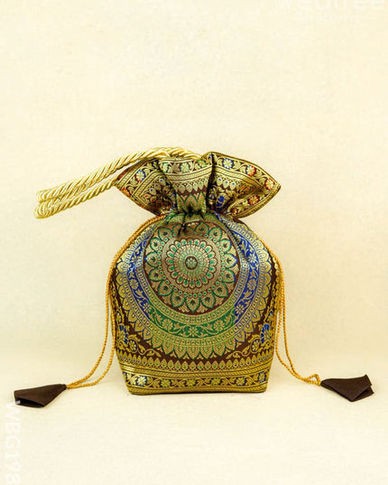 Banarasi Potli Bag - 10x9 Inch - WBG1983 - Potli Bags