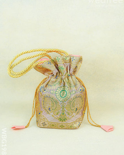 Banarasi Potli Bag - 10x9 Inch - WBG1983 - Potli Bags