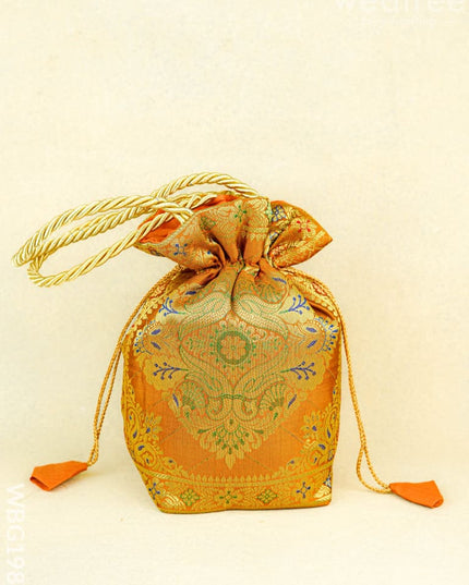 Banarasi Potli Bag - 10x9 Inch - WBG1983 - Potli Bags