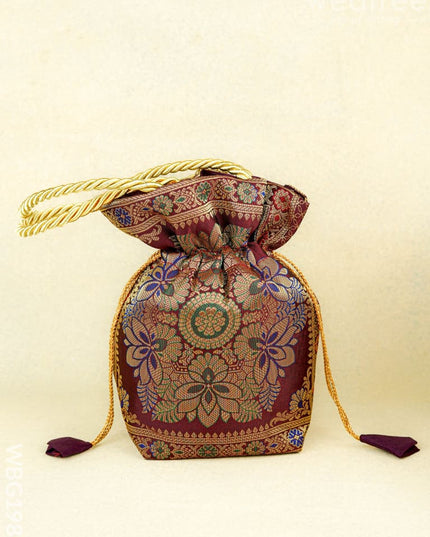 Banarasi Potli Bag - 10x9 Inch - WBG1983 - Potli Bags