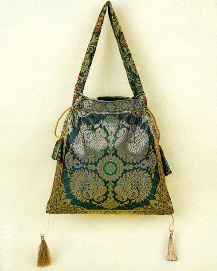Banarasi Potli Bag - 10x9 Inch - WBG1989 - Potli Bags
