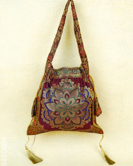 Banarasi Potli Bag - 10x9 Inch - WBG1989 - Potli Bags