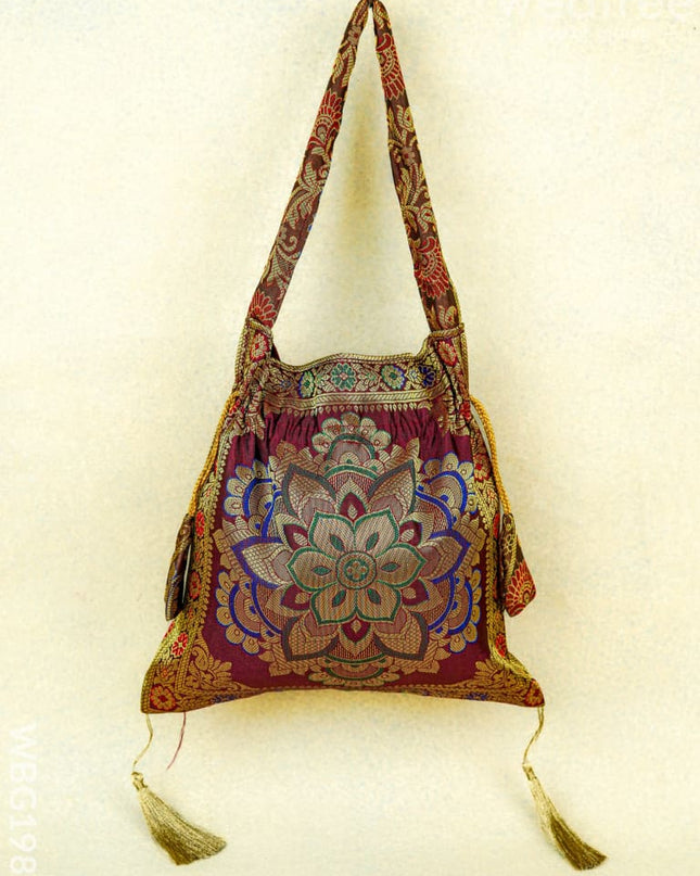 Banarasi Potli Bag - 10x9 Inch - WBG1989 - Potli Bags