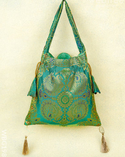 Banarasi Potli Bag - 10x9 Inch - WBG1989 - Potli Bags