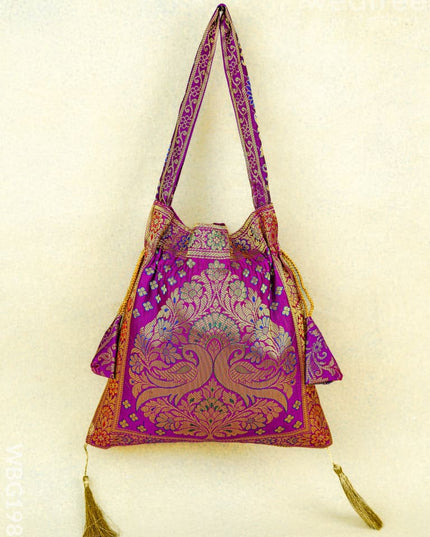 Banarasi Potli Bag - 10x9 Inch - WBG1989 - Potli Bags