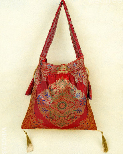 Banarasi Potli Bag - 10x9 Inch - WBG1989 - Potli Bags