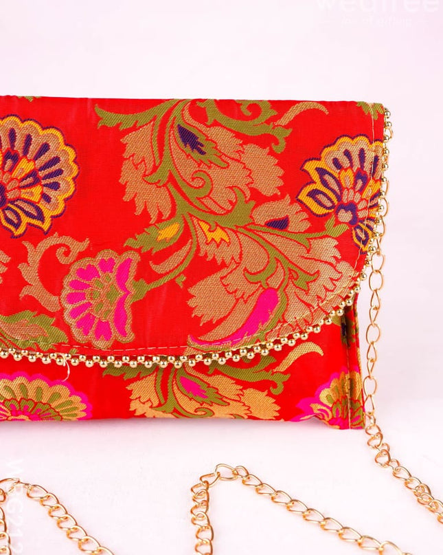 Banarasi Sling Bag - 6 inch - WBG2123 - Clutches & Purses