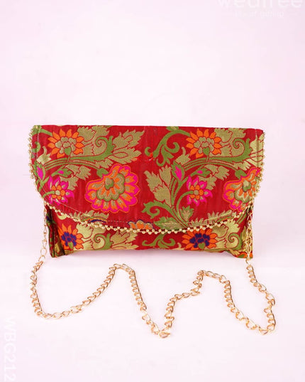 Banarasi Sling Bag - 6 inch - WBG2123 - Clutches & Purses