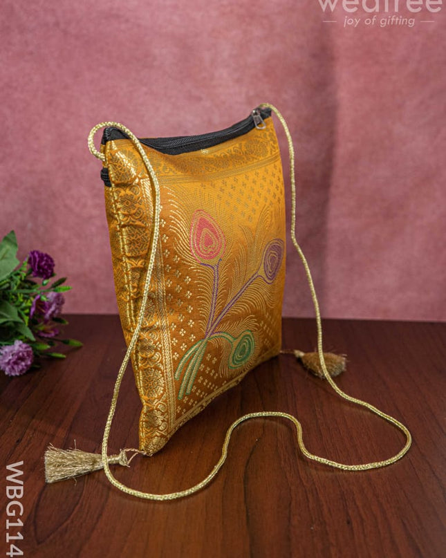 Banarasi Sling Bag - Wbg1143 Hand Bags