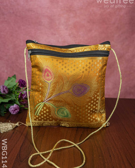 Banarasi Sling Bag - Wbg1143 Hand Bags