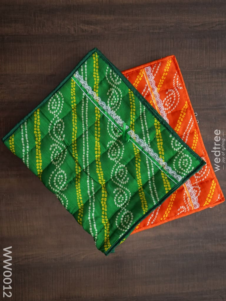 Bandhani Print Saree Cover Combo - Set Of 2 Ww0012 Bags
