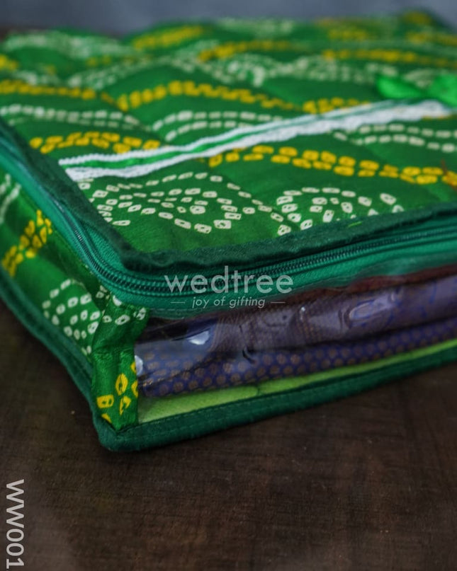 Bandhani Print Saree Cover Combo - Set Of 2 Ww0012 Bags