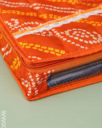 Bandhani Print Saree Cover Combo - Set of 2 - WW0012 - Saree Bags RG