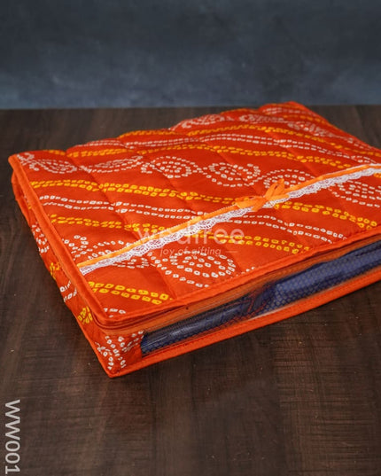 Bandhani Print Saree Cover Combo - Set Of 2 Ww0012 Bags
