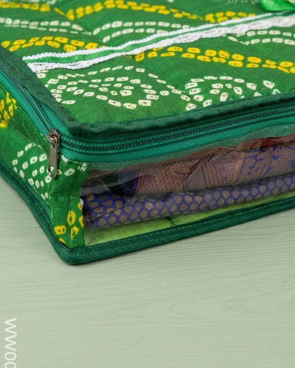 Bandhani Print Saree Cover Combo - Set of 2 - WW0012 - Saree Bags RG