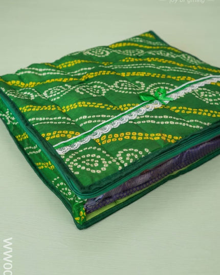 Bandhani Print Saree Cover Combo - Set of 2 - WW0012 - Saree Bags RG