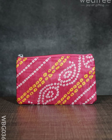 Bandhani Purse - Wbg0364 Clutches & Purses