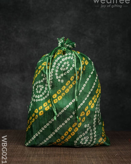 Bandhani String Bag - 8 X 11 Inches Wbg0211 Bags