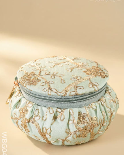 Bangle Box with Floral Embroidery (Big)- WBG0424 - Jewellery Holders RG