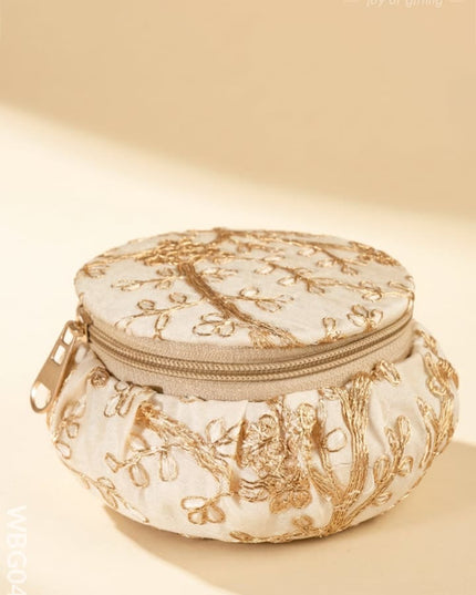 Bangle Box with Floral Embroidery (Big)- WBG0424 - Jewellery Holders RG