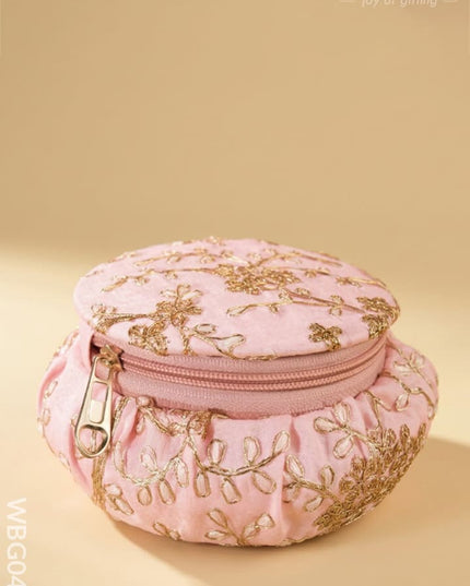 Bangle Box with Floral Embroidery (Big)- WBG0424 - Jewellery Holders RG