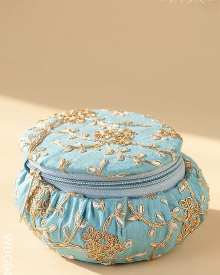 Bangle Box with Floral Embroidery (Big)- WBG0424 - Jewellery Holders RG