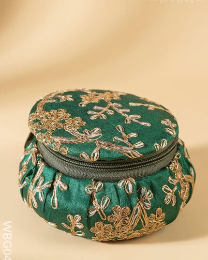 Bangle Box with Floral Embroidery (Big)- WBG0424 - Jewellery Holders RG
