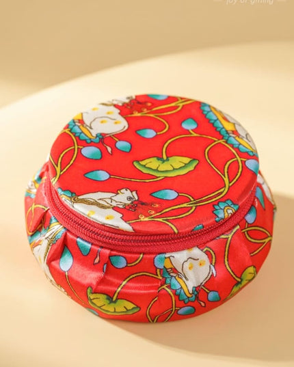 Bangle Box with Pichwai Print Fabric - WBG1052 - Jewellery Holders RG