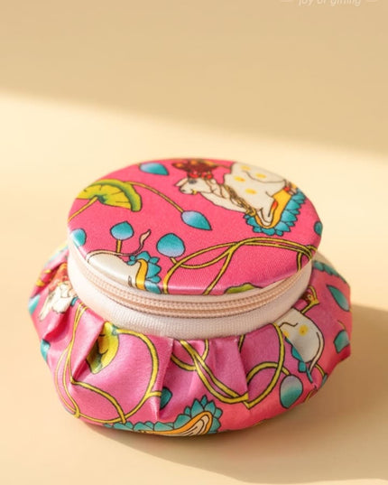 Bangle Box with Pichwai Print Fabric - WBG1052 - Jewellery Holders RG