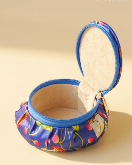 Bangle Box with Pichwai Print Fabric - WBG1052 - Jewellery Holders RG