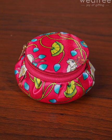 Bangle Box with Pichwai Print Fabric - WBG1052 - Jewellery Holders RG