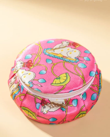 Bangle Box with Pichwai Print Fabric - WBG1052 - Jewellery Holders RG