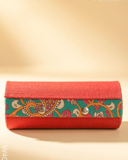 Bangle holder 3 partition with Mixed Kalamkari design - W4057 - Jewellery Holders RG
