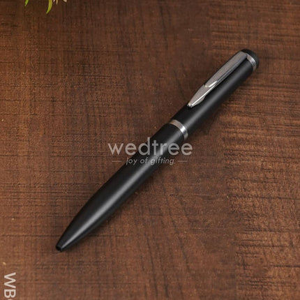 Black Matte With Silver Finish - Roller Ball Point Pen Wbg0429 Kids Return Gifts