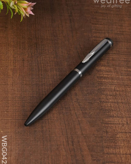 Black Matte With Silver Finish - Roller Ball Point Pen Wbg0429 Kids Return Gifts