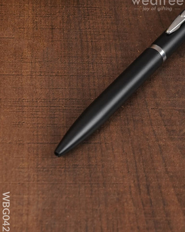 Black Matte With Silver Finish - Roller Ball Point Pen Wbg0429 Kids Return Gifts