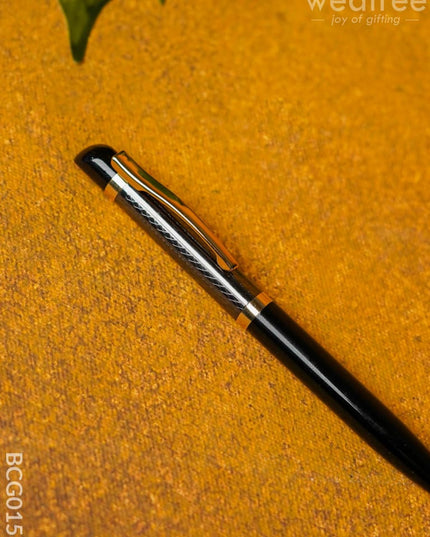 Black With Gold Finish - Roller Ball Point Pen Bcg0157 Office Utility