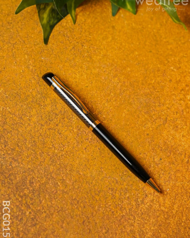 Black With Gold Finish - Roller Ball Point Pen Bcg0157 Office Utility
