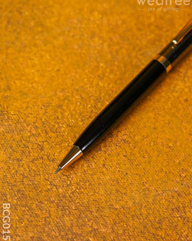 Black With Gold Finish - Roller Ball Point Pen Bcg0157 Office Utility