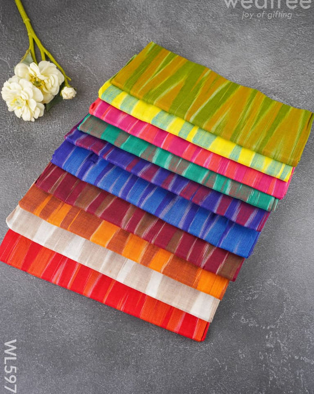 Blouse Bit - Set of 10 - Assorted Colors - WL5972 - Return Gift Combos