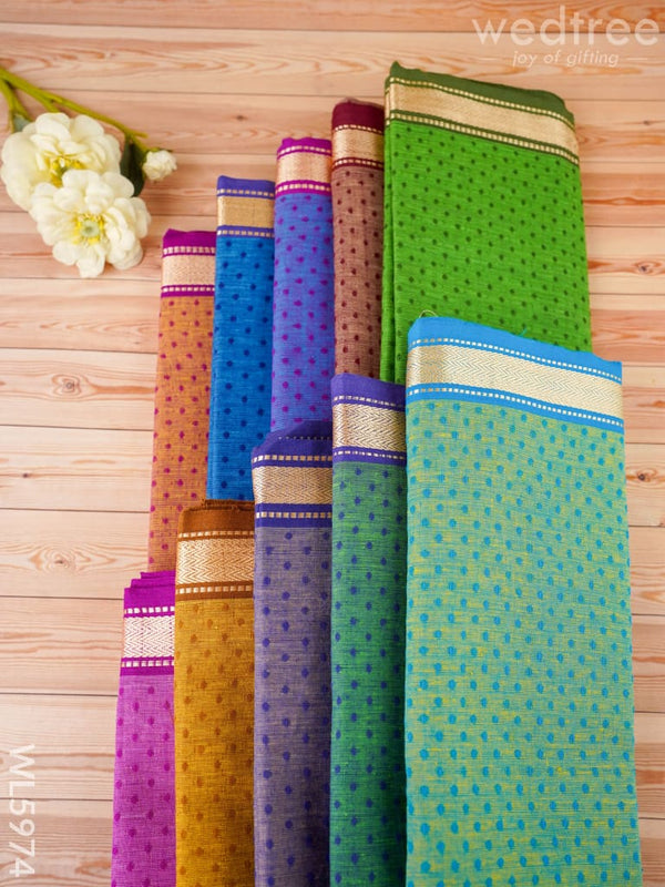 Blouse Bit - Set of 10 - Assorted Colors - WL5974 - Return Gift Combos