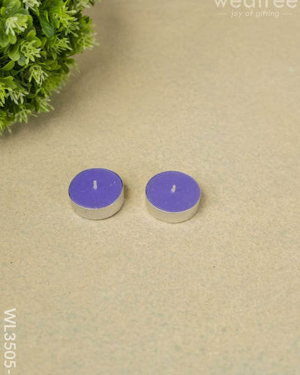 Blue Pottery Diffuser Candle Holder With Lavender Oil And Incense Sticks - Wl3505-2 Candles &