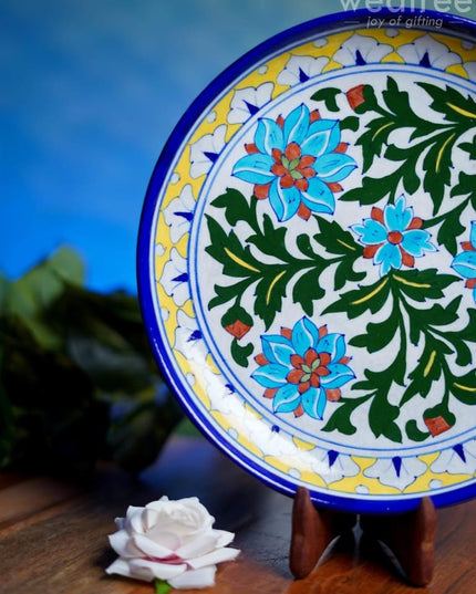 Blue Pottery Plate - Wl0404