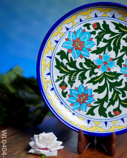 Blue Pottery Plate - Wl0404