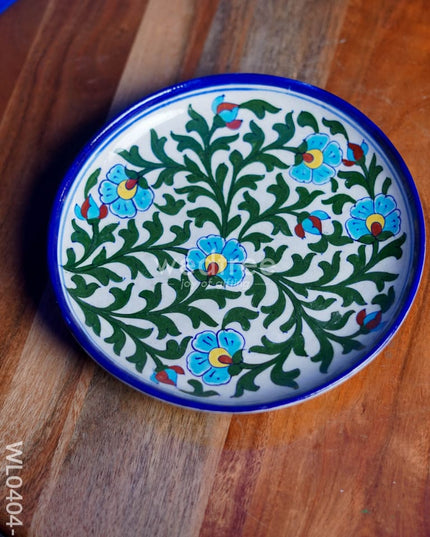 Blue Pottery Plate - Wl0404