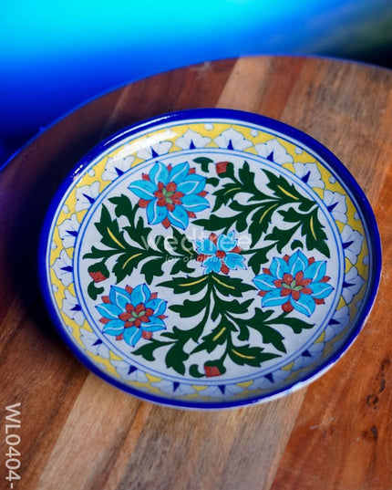 Blue Pottery Plate - Wl0404