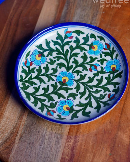 Blue Pottery Plate - Wl0404